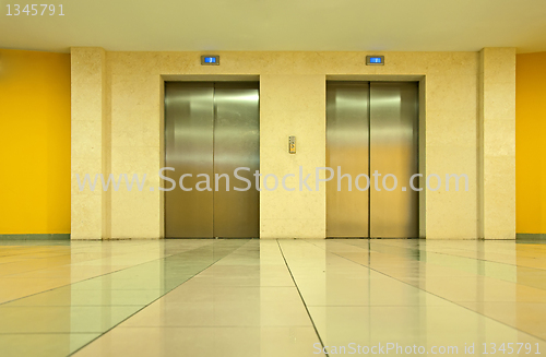 Image of Two elevators