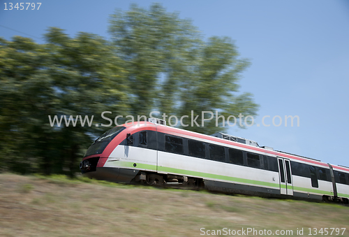 Image of Electric train on the go