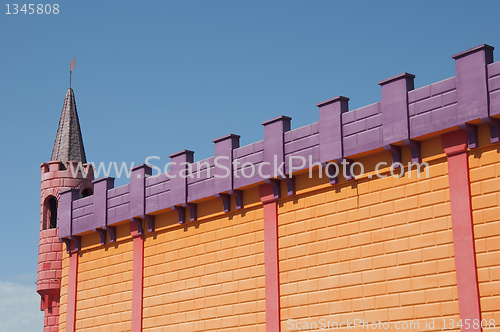 Image of Wall of fairy-tale castle