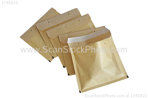 Image of Yellow packaging envelopes