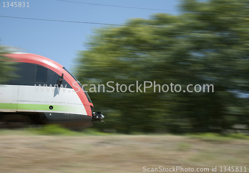 Image of Electric train on the go