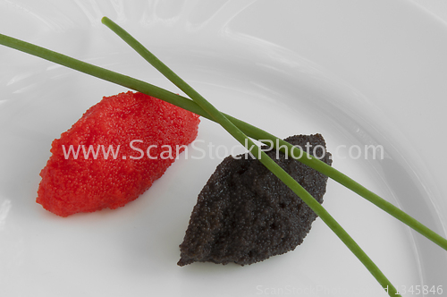 Image of Black and red caviar 