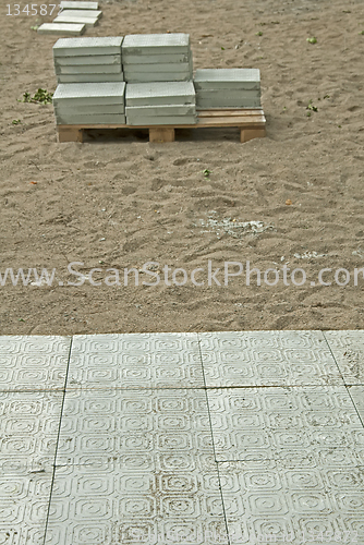Image of tile paths construction