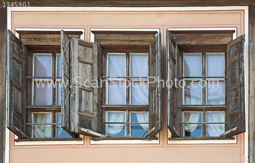 Image of Three old windows