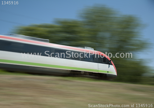 Image of Electric train on the go