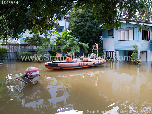 Image of Monsoon season in Ayuttaya, Thailand 2011