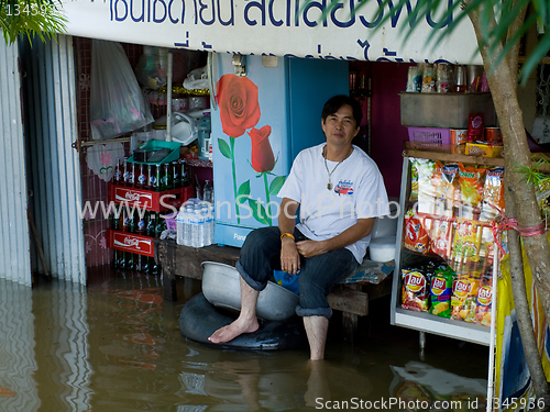 Image of Monsoon season in Ayuttaya, Thailand 2011