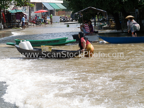 Image of Monsoon season in Ayuttaya, Thailand 2011