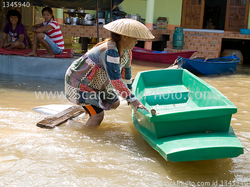 Image of Monsoon season in Ayuttaya, Thailand 2011