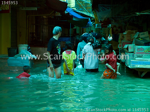 Image of Monsoon season in Ayuttaya, Thailand 2011