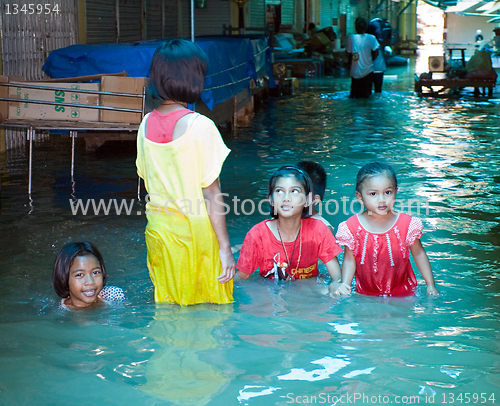 Image of Monsoon season in Ayuttaya, Thailand 2011