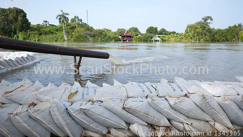 Image of Monsoon season in Ayuttaya, Thailand