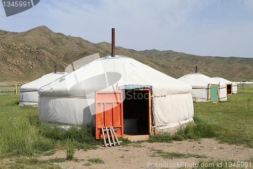 Image of Ger camp in Mongolia