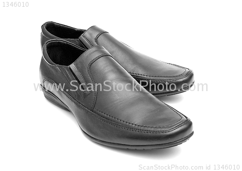 Image of Pair of black man's shoes 