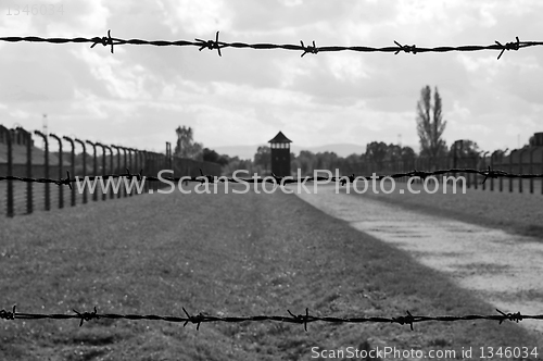 Image of Auschwitz Birkenau concentration camp.