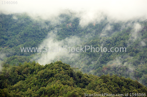 Image of Mountain with fog