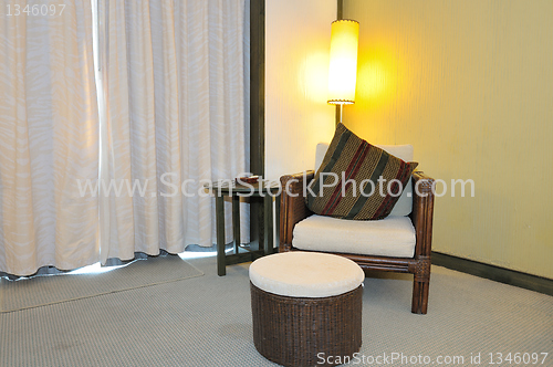 Image of Chair,stool and table