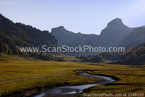 Image of Dusk in the mountains