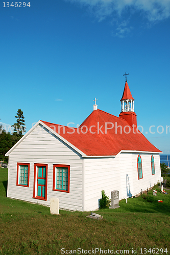Image of Old church and cemetery of Tadoussac