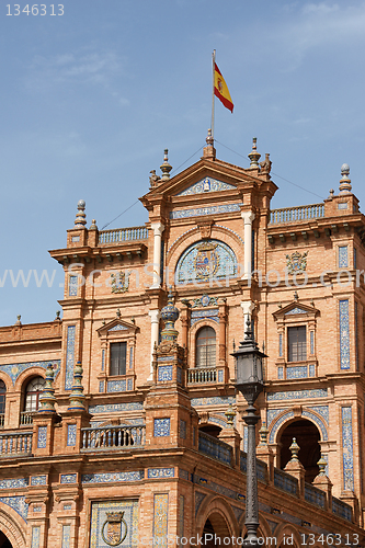 Image of Palacio Espanol, Plaza de Espana in Seville