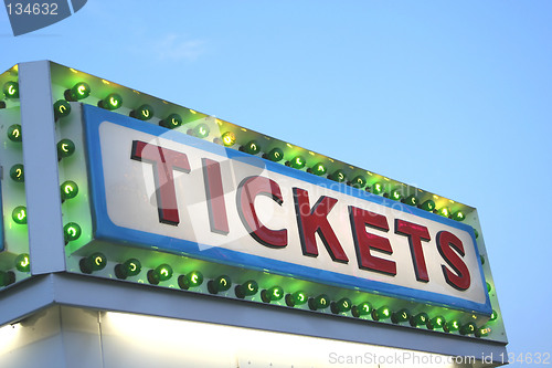 Image of TICKETS Sign