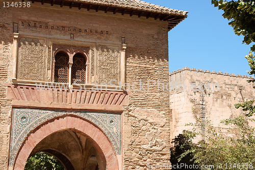 Image of Detail of Wine Gate and the Alcazaba