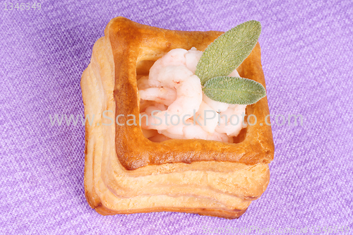 Image of Vol-au-vent with shrimps and sage