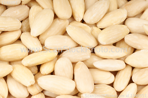 Image of Peeled sweet almonds background