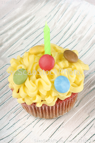 Image of Fancy birthday cupcake