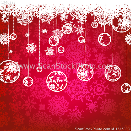 Image of Christmas card, winter holiday. EPS 8