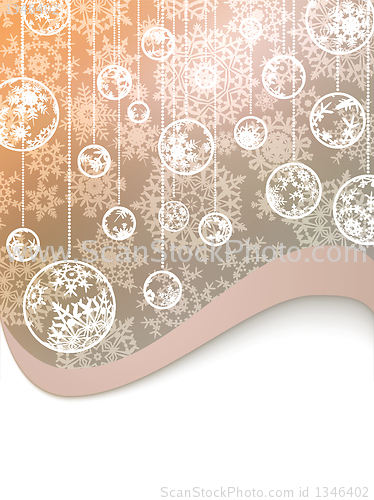 Image of Golden christmas background. EPS 8