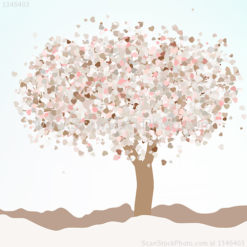Image of Floral greeting card. EPS 8