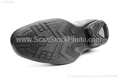 Image of Bottom of the black man's shoe