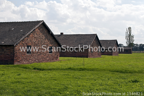 Image of Auschwitz Birkenau concentration camp.