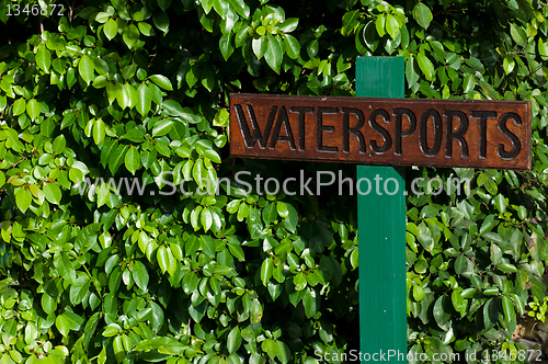 Image of Watersports sign