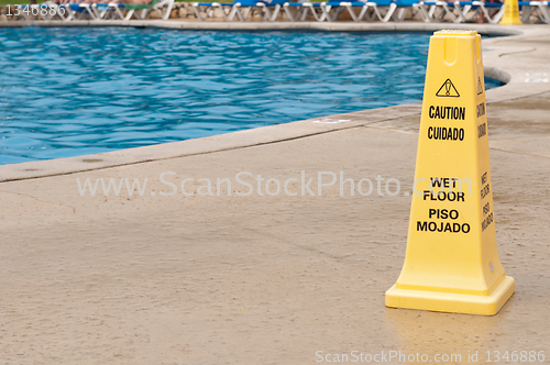 Image of Wet floor sign