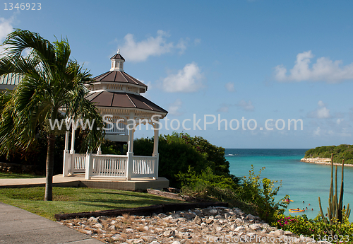 Image of Gazebo and beach