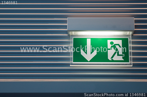 Image of Emergency exit sign