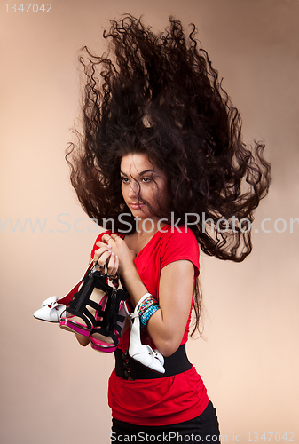 Image of Shoes and happy shopping