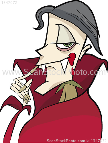 Image of cartoon vampire