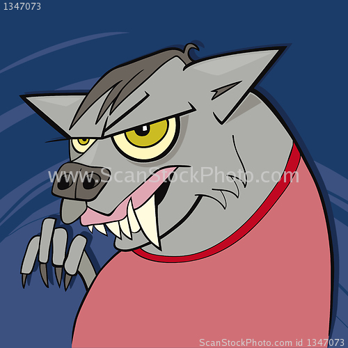 Image of cartoon werewolf