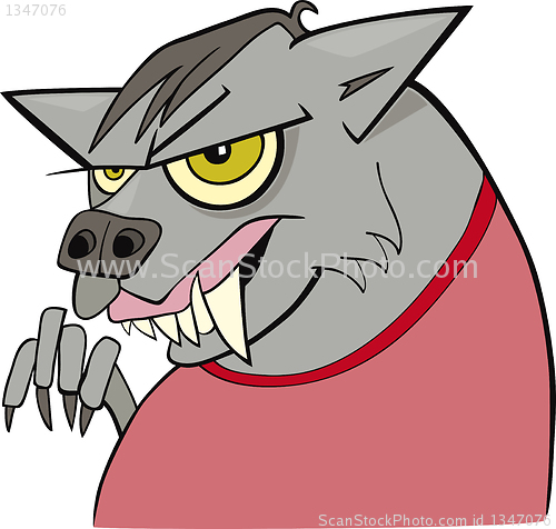 Image of cartoon werewolf