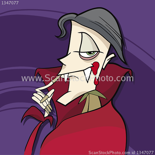 Image of cartoon vampire