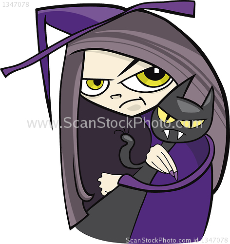 Image of cartoon witch