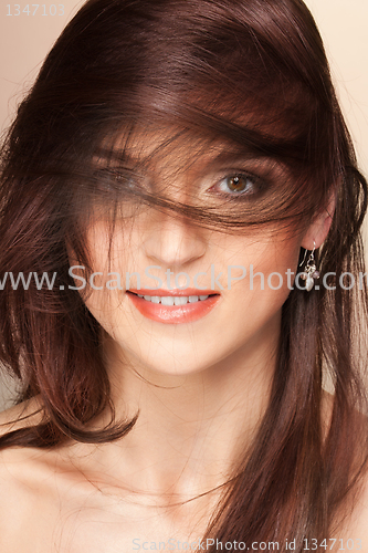 Image of Beauty in face and hairs