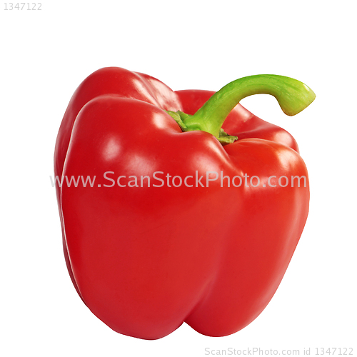 Image of red paprika with Clipping Path