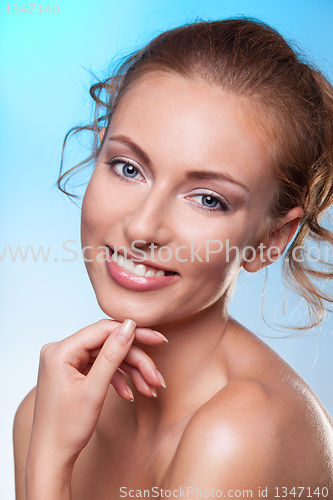 Image of Beauty portrait of smiling woman