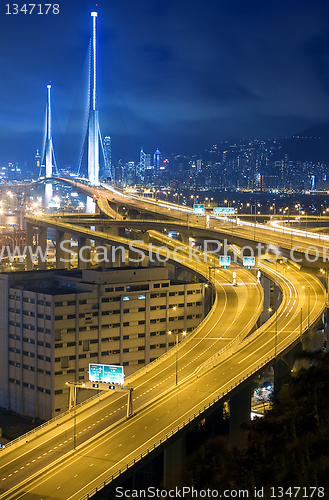 Image of traffic night