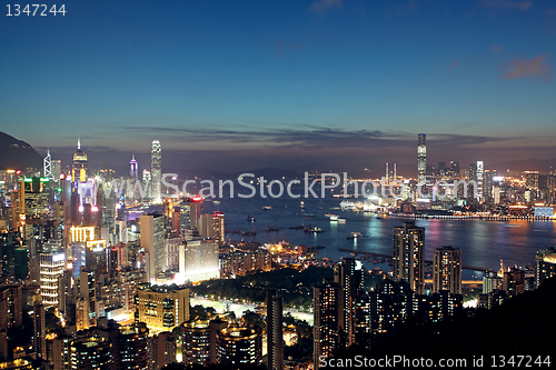 Image of Sunset in Hong Kong 