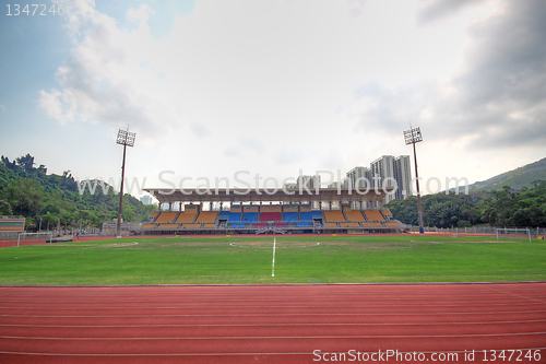 Image of empty football field